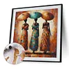 (US Local)Paint By Numbers Kit On Canvas DIY Oil Art African Woman Home Wall Decor 40x40cm