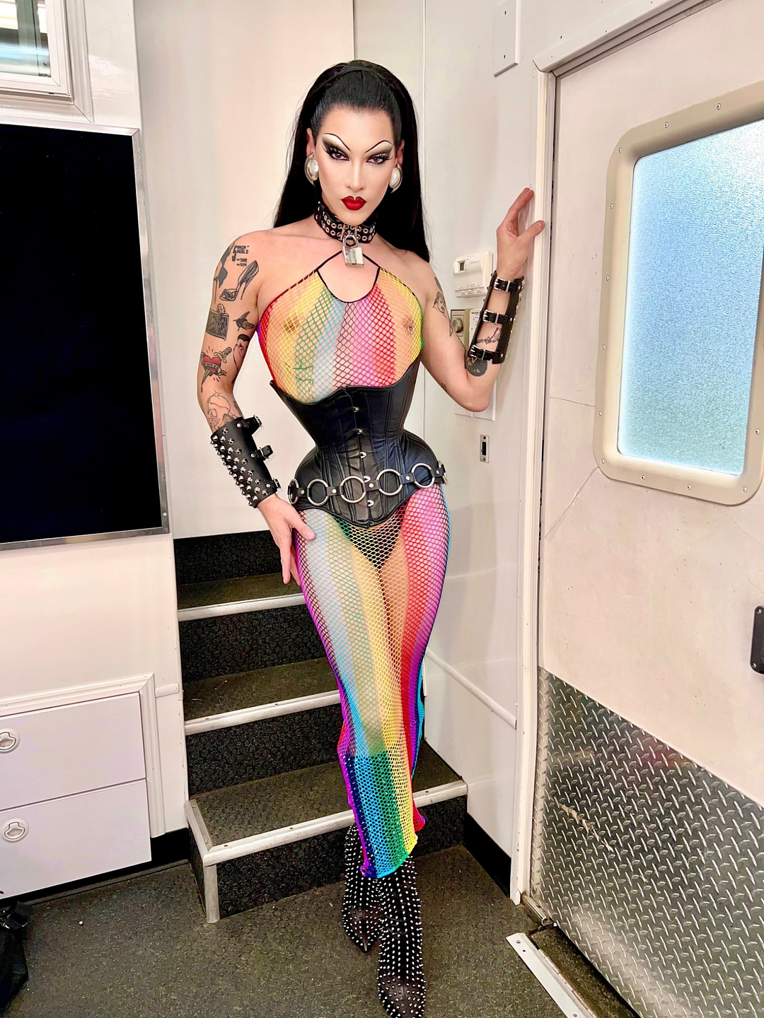 My Crush Rainbow Bodycon Dress