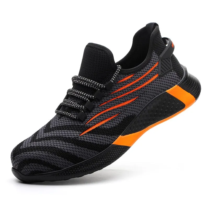 Men Work Safety Shoes With Steel Toe Ankle Boots Male Indestructible Work Shoes Men Sneakers Lightweight Men Shoes Safety Boots