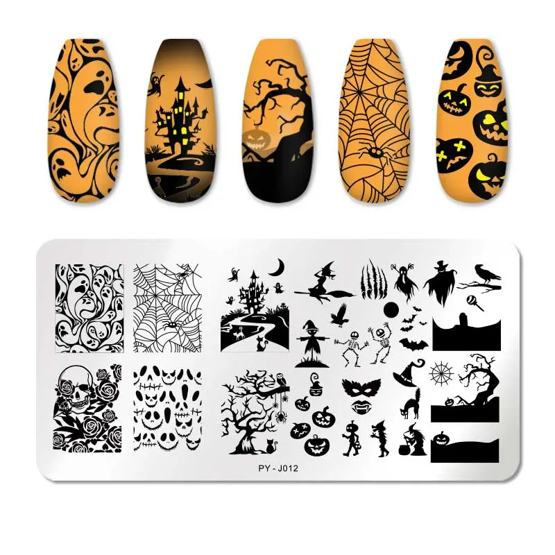 PICT YOU Animal Patterns Nail Stamping Plates Stainless Steel Nail Art Image Plate Stamp Template Stencil Tools PY-F011-Nail Inspo