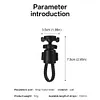 Bike Handlebar Computer Holder 360 Rotation Bike Taillight Bracket for Garmin