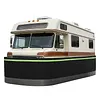 [US Local Warehouse] Mobile Home Skirting with Bottom Iron Mesh RV Skirting for Winter 3.1x65.6ft Rv Underbelly Panels Easy Installation for Garden Outdoor Yard