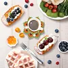 6Pcs/set Diamond Painting Mandala Coaster Cup Cushion with Rack Cup Pad Decor