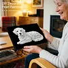 (20x30cm)DIY Dog Framed Handmade Pearl Painting Art Craft Kit Living Home Decor