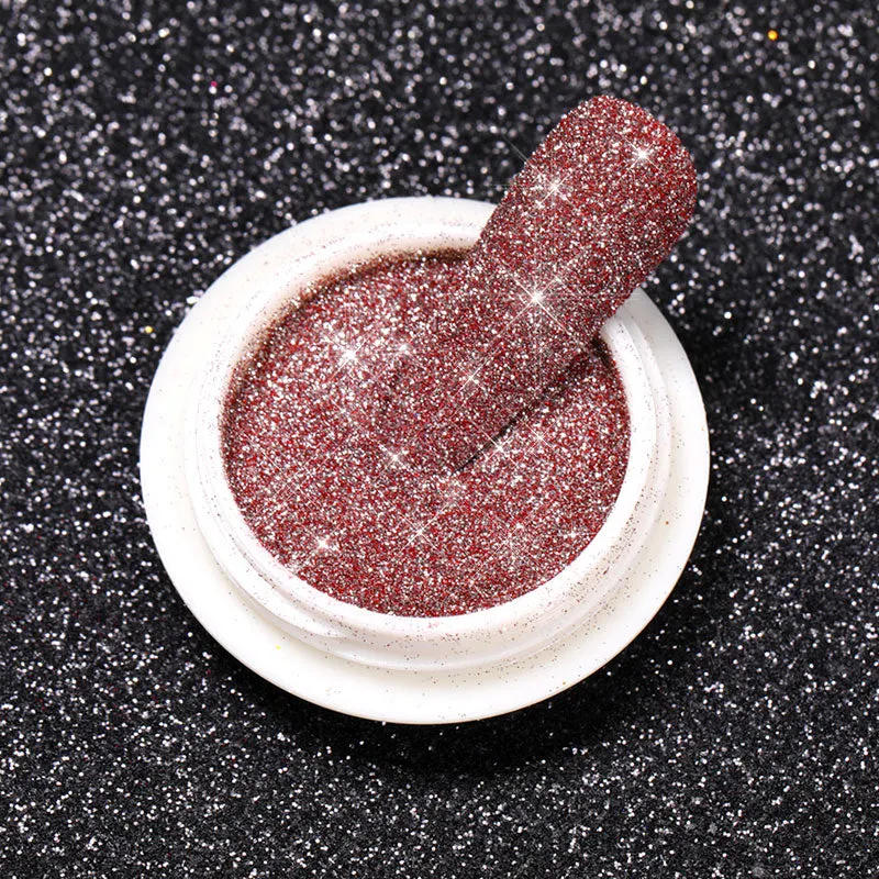 1Box Reflective Glitter Powder For Nails Iridescent Flakes Sequins Pigment Dust Manicures Decoration Chrome Pigment Polish Gel-Nail Inspo