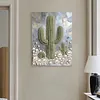 Cactus DIY Pearl Painting Kit with Frame 30x40cm Pearl Gem Paintings Picture Arts Craft for Adults Beginners Gift Home Wall Decor