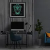 Flower Skull-Luminous Special Shaped Diamond Painting Kit