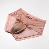 Men's Sissy Crossdressing False Pussy Briefs Soft Stretchy Breathable Bulge Pouch Sexy lace Underwear