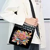 Diamond Painting Golden Rose Crossbody Bag Ethnic Style Handbag with Adjustable Strap