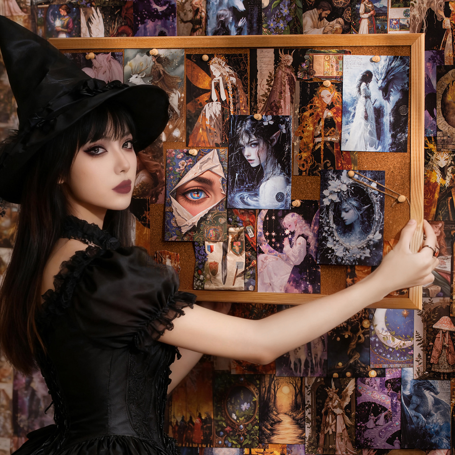 소재 종이 - 동화 속 생활 시리즈 빈티지 공주 드래곤