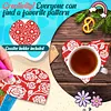 8Pcs Diamond Painting Wooden Love Coaster Diamond Art Kit w/ Holder No-Slip Decor