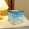 Tulip Night Light Handmade DIY Magic Cube Tulips Flower Table Lamp and Mirror Home decor Gift