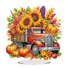 >SALE<Acrylic 2D Flat Pumpkin Truck DIY Table Top Diamond Painting Ornament Kits