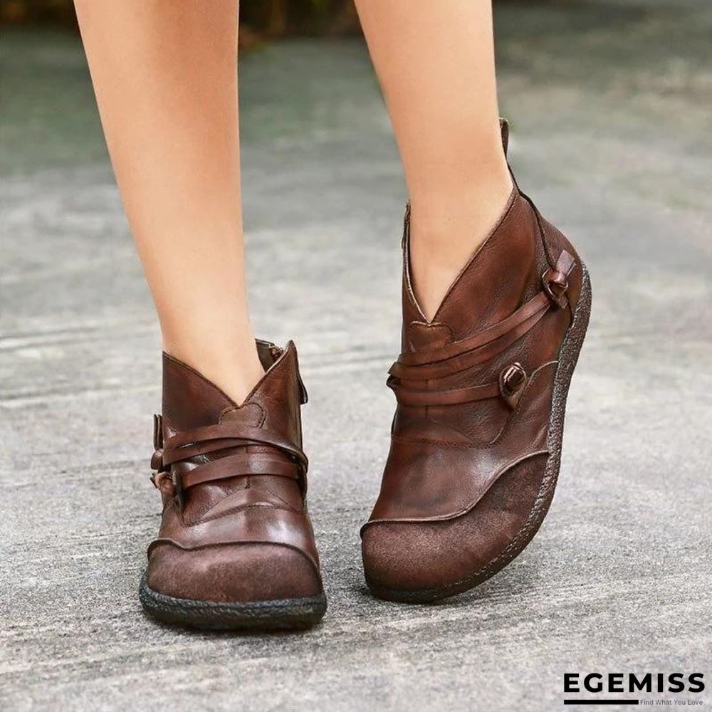 Flat Heel Casual Women Boots | EGEMISS