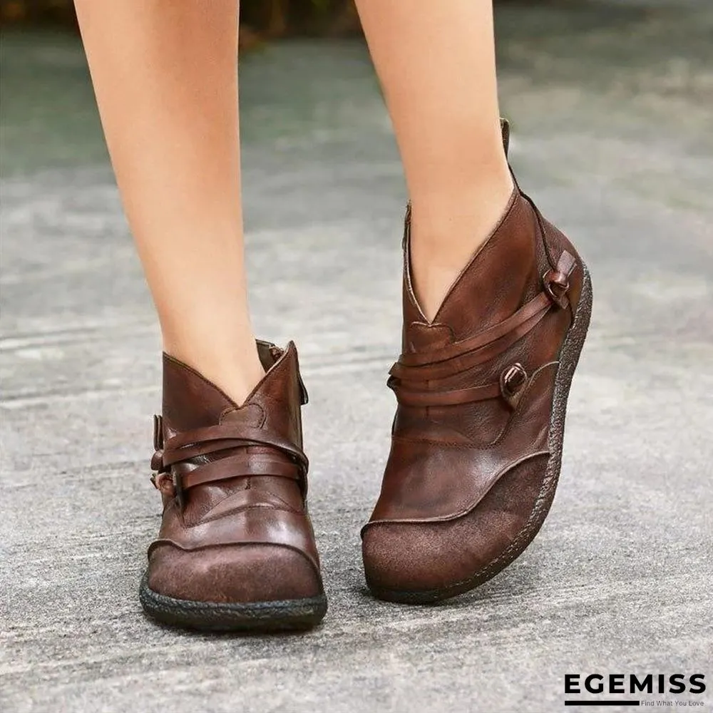 Flat Heel Casual Women Boots | EGEMISS
