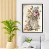 (Big Size)Peony In Vase - 11CT Stamped Cross Stitch 40*60cm/15.75*23.62in