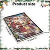 (US Local)Santa Claus A5 Size Diamond Painting Notebook Set with 4Pcs Bookmark Gift