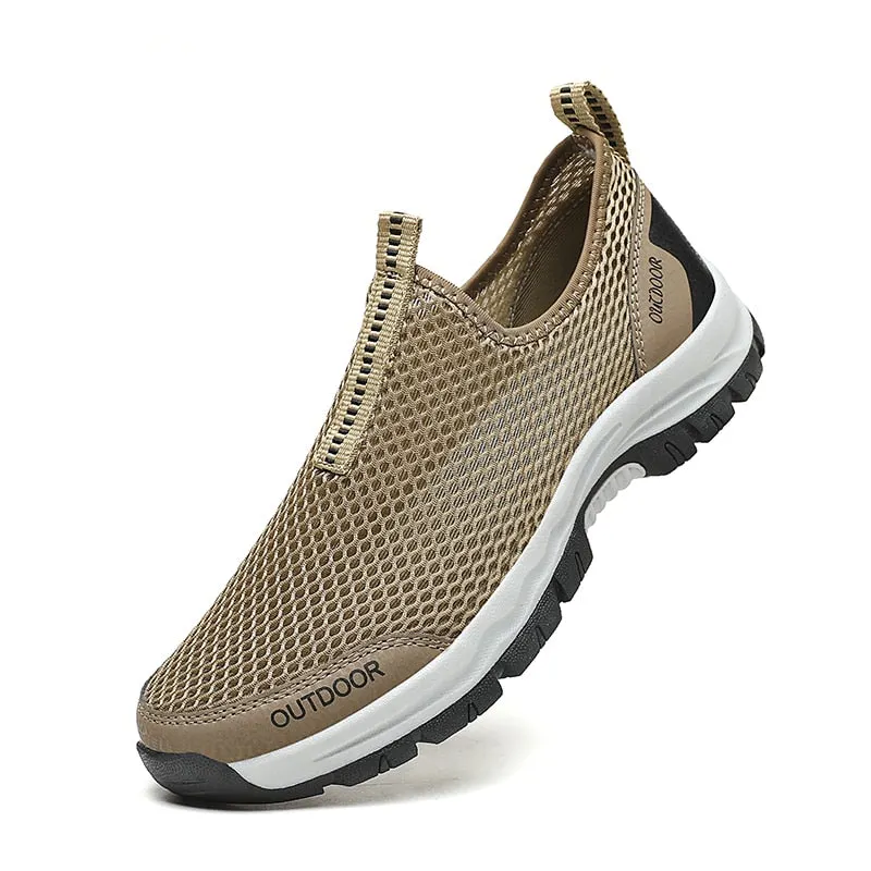 Men's Vulcanize Shoe Sneakers Summer Mesh Casual Shoes Breathable Rubber Non-slip Lightweight Shoes 2021 Men Loafers Footwear