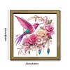 Bird DIY Special Shape Double sided Print Clear Diamond Art Kit Wooden Framed Diamond Painting Kit(22x22cm)