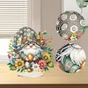 >SALE<Special Shape Cute Gnome Table Top Diamond Painting Ornament Kits (Gold Egg)