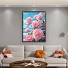 Camellia-11CT Stamped Cross Stitch Silk Thread 61*82cm/24.02*32.28in(Big Size)