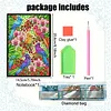 Flower Birds 5D DIY Diamond Art Painting Notebook Kit 50 Pages A5 Rhinestone Art Painting Notebook Kit for Adults Beginners Holiday Birthday Gift