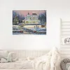 Snow Scene-11CT Stamped Cross Stitch-50*60cm