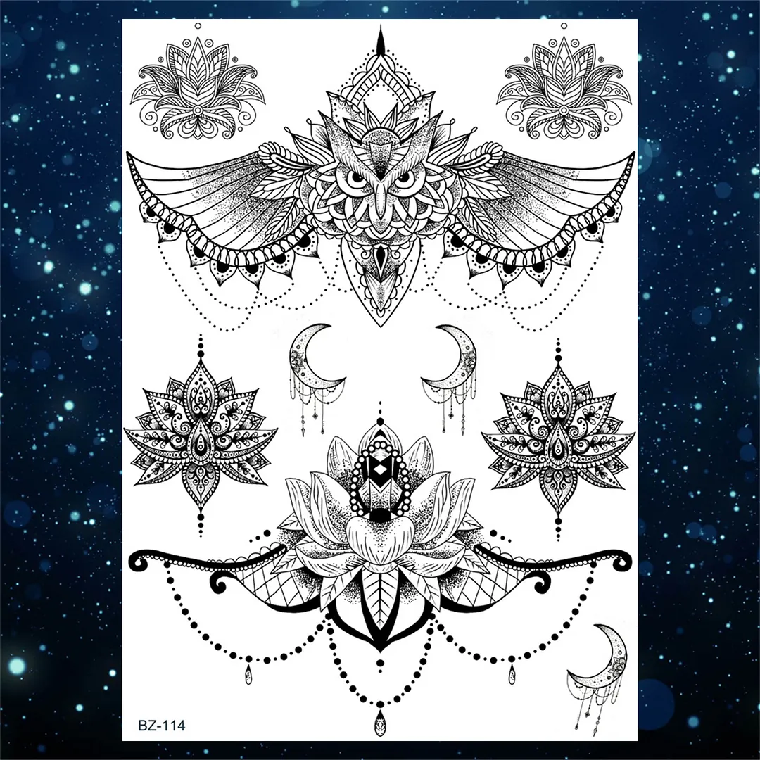 Sdrawing Gangster Skeleton Vampire Halloween Temporary Tattoos For Women Realistic Punk Girls Skull Fake Tattoo Sticker Arm Tatoos