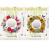 (US Local) DIY Sunflower Butterfly Hanging Mirror Diamond Art Kits Wall Door Decor