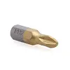 10pcs 1/4 PH2 Titanium Coated Cross Magnetic Screwdriver Bits 25mm Length