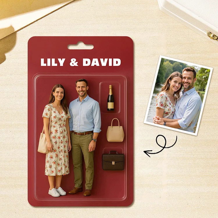 Custom Acrylic Keychain Personalized Matching Keychains for Couple Unique Gift For Couple Anniversary Gift