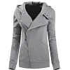 Women's Slim Fit Zip-Up Hood Sweater