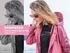 Outdoor women's waterproof long raincoat with hooded windbreaker