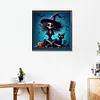 Halloween Skeleton Witch-Full Square Diamond Painting(35*35CM)