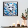 Snow Wolf-Partial Special Shaped Diamond Painting 30*30CM