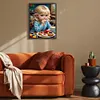 Blonde Little Girl Eating Breakfast-11CT Stamped Cross Stitch 40*55cm/15.75*21.65in