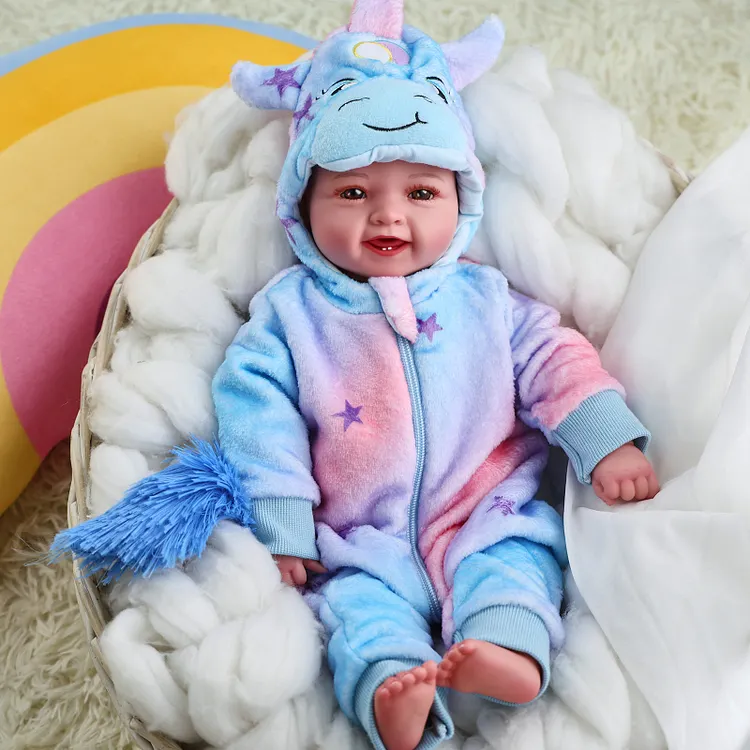 [Year Lowest Price]Babeside Smiling Reborn Baby Mia&nbsp;17" Newborn boy Healing of the Heart