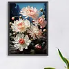 White Chrysanthemum-Paint by Numbers Acrylic Painting 30*40CM