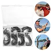 100PCS/Box Fishing Hooks Set High Carbon Steel Fishing Barbed Hooks Crank Hooks
