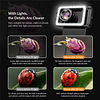 APEXEL 3 in 1 Mobile Phone Macro Lens with LED Fill Light 15X Macro Lens + 17mm Thread Lens Adapter for iPhone 15/15Pro/15Pro Max, Samsung, Android Phones