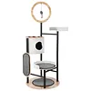 [US Local Warehouse] 66-Inch Cat Tree with Scratching Post Cat Tower Multi-Level Cats Furniture with Dangling Ball Platform Hammock for Indoor Cats Large Adult