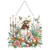 Acrylic Jesus Easter Egg 5D DIY Diamond Painting Hanging Pendant Kit