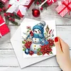 Diamond Painting Christmas Snowman Greeting Cards Congratulations Cards & Gifts