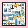 Summer-14CT Stamped Cross Stitch Kit(26x27cm)