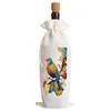 4pcs DIY Diamond Painting Wine Bag Rhinestones Liquor Bottle Cover (Butterfly)