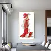 Diamond Painting-DIY Full Round Drill Purple Dress Women (30*60cm)