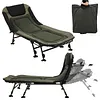 [US Local Warehouse] 33in Wide Camping Cots with Carry Bag Adjustable Sleeping Cot Foldable Bed Holds Up To 397LBS Easy To Set Up for Home Office Nap and Outdoor Beach