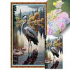 (US Local)Crane-11CT Stamped Cross Stitch Kit(40x70cm)