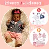 [Doll with Heartbeat and Sound] Black Reborn Baby Dolls 20'' Cute Heidi Truly Reborn Baby Doll Girl with Bottle and Pacifier - RBBI-Myrebornbabydoll&reg; Myrebornbabydoll&reg;