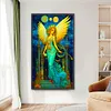（Big Size)Greek Angel Girl Glass Painting-Paint by Numbers Acrylic Painting 40*70CM